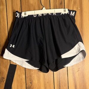 Under Armour Women's Athletic Shorts - Black and White